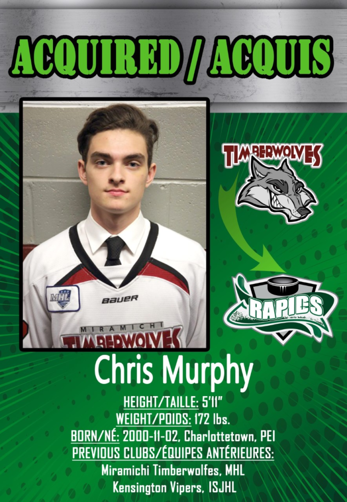Chris Murphy to Rapids